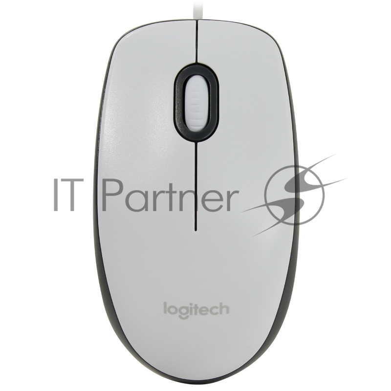 Мышь проводная Logitech M100 белый, 1000 dpi, USB, кнопки - 3
