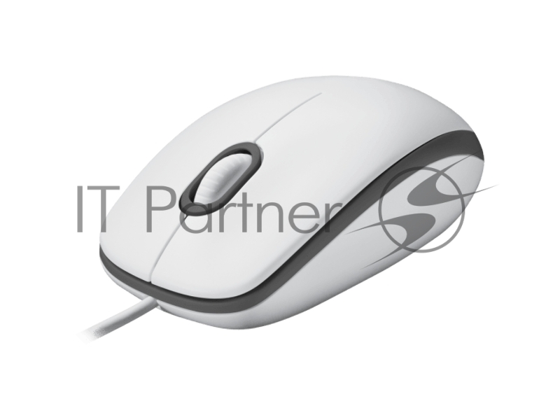 Мышь проводная Logitech M100 белый, 1000 dpi, USB, кнопки - 3