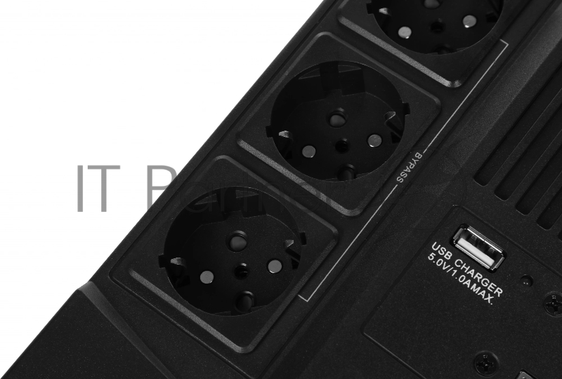 Источник бесперебойного питания SKAT-UPS 800 AI ИБП 220В 480Вт 1 АКБ 9А.ч внутр. меандр. стаб-ция напр-я. 6 выходов Бастион 452