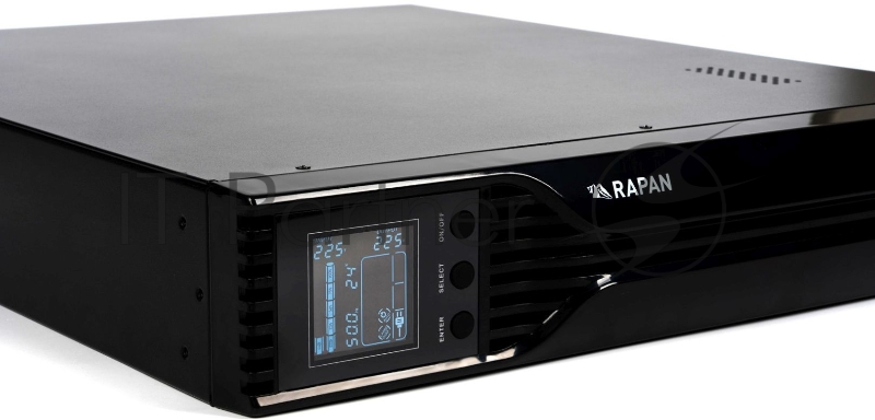 Источник бесперебойного питания ИБП Бастион RAPAN-UPS 3000 RACK+4x9Ah (2100 Вт, Line-interactive, встроенные АКБ 6 шт.x 9Ah) {8960}