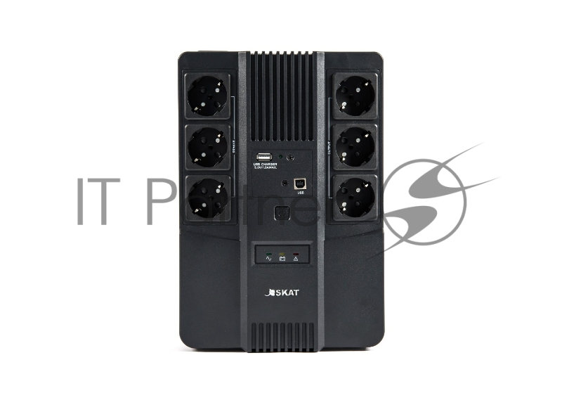 Источник бесперебойного питания Бастион SKAT-UPS 600 AI 220В 360Вт 1АКБ 7Ач внутр. меандр. стаб-ция напр-я. 6 выходов (8998)