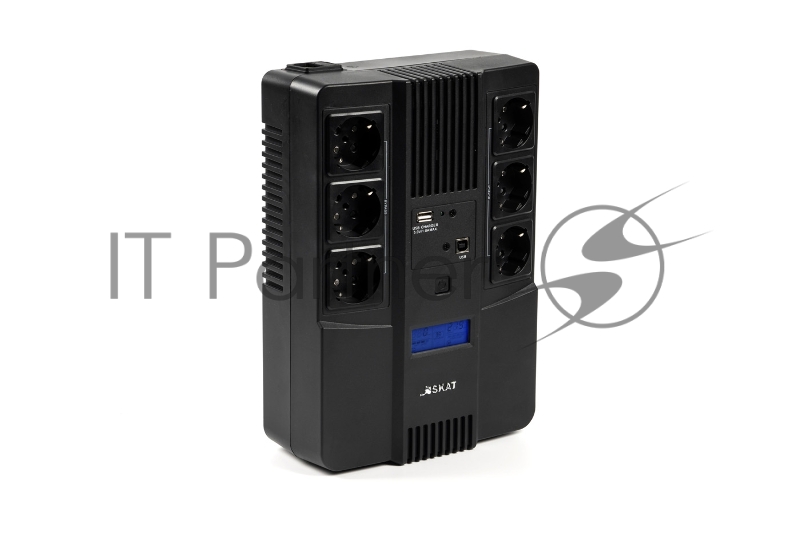 Источник бесперебойного питания Бастион SKAT-UPS 800-AID-IN-1x9 220В 480Вт дисплей 1АКБ 9Ач внутр. меандр. (8935)