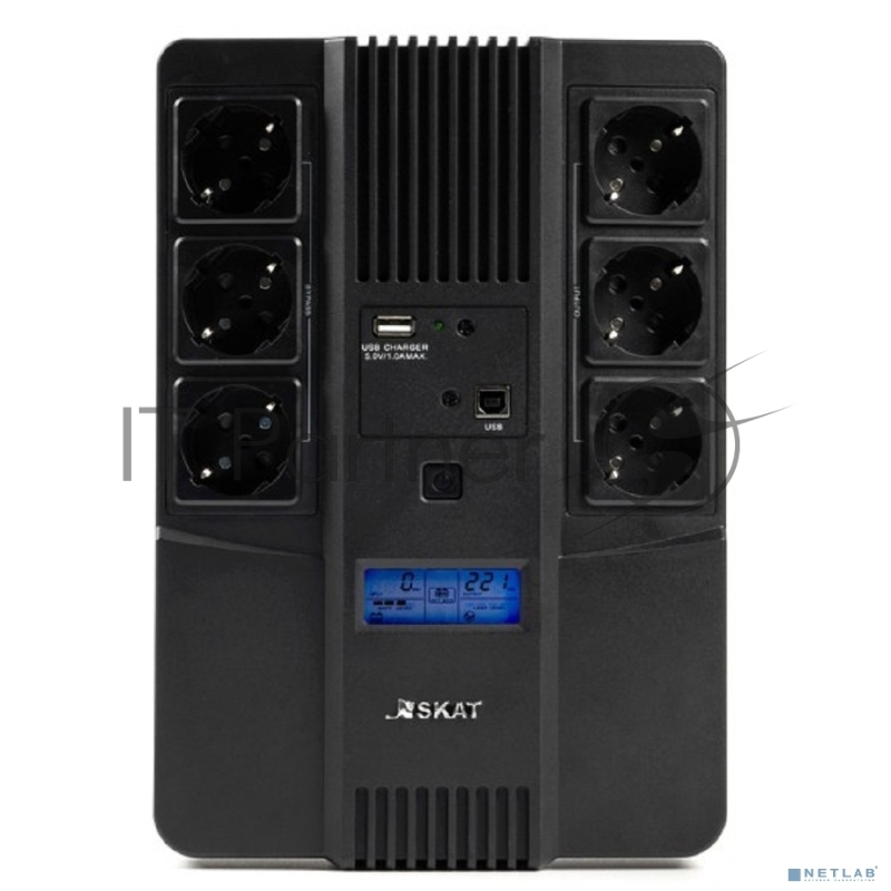Источник бесперебойного питания Бастион SKAT-UPS 800-AID-IN-1x9 220В 480Вт дисплей 1АКБ 9Ач внутр. меандр. (8935)