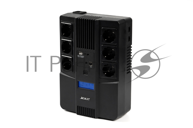 Источник бесперебойного питания Бастион SKAT-UPS 800-AID-IN-1x9 220В 480Вт дисплей 1АКБ 9Ач внутр. меандр. (8935)