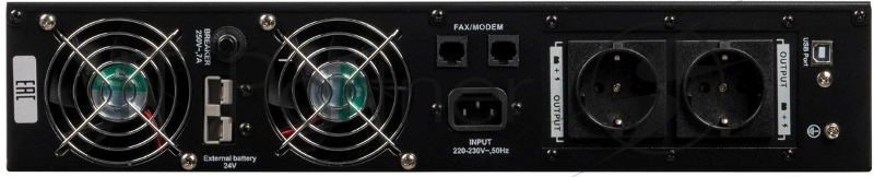Источник бесперебойного питания Бастион RAPAN-UPS 3000-RACK-IN-4X9 {Line-interactive, 3000ВА/2100Вт, USB, 2х EURO, АКБ 4x 9Ah, подкл АКБ блоков} (8938)