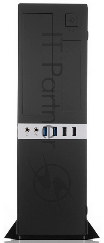 Корпус без блока питания/ Case Foxline mATX Desktop w/o PSU, 2xUSB3.0, 2xUSB2.0, toolless, Black, 8cm. fan, no powercord