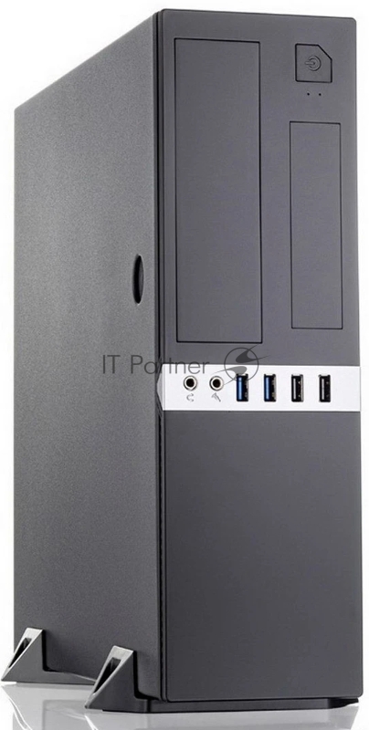 Корпус без блока питания/ Case Foxline mATX Desktop w/o PSU, 2xUSB3.0, 2xUSB2.0, toolless, Black, 8cm. fan, no powercord