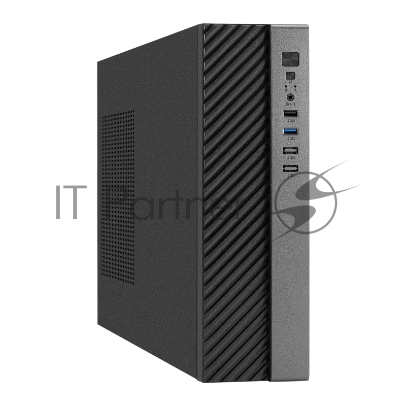 Корпус Desktop ExeGate MI-302U (mATX/mini-ITX, без БП, 1*USB+1*USB3.0, HD аудио, черный)