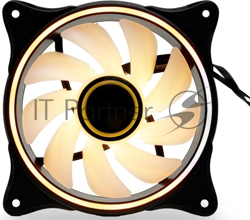 Кулер для ПК Case Cooler HSPD FN027R Black (120x120x25mm, 4-pin PWM, ARGB, 48.6CFM, 30.1dBA, 1500RPM, Black)