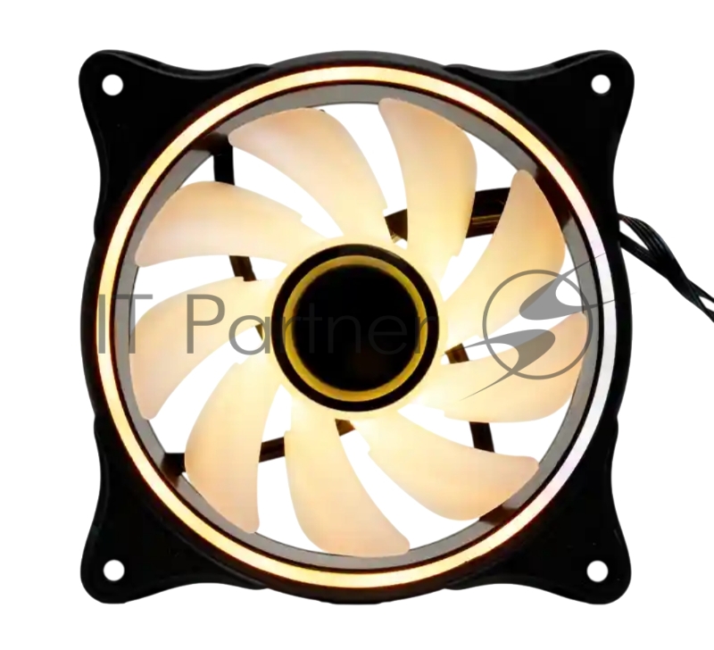 Кулер для ПК Case Cooler HSPD FN027R Black (120x120x25mm, 4-pin PWM, ARGB, 48.6CFM, 30.1dBA, 1500RPM, Black)