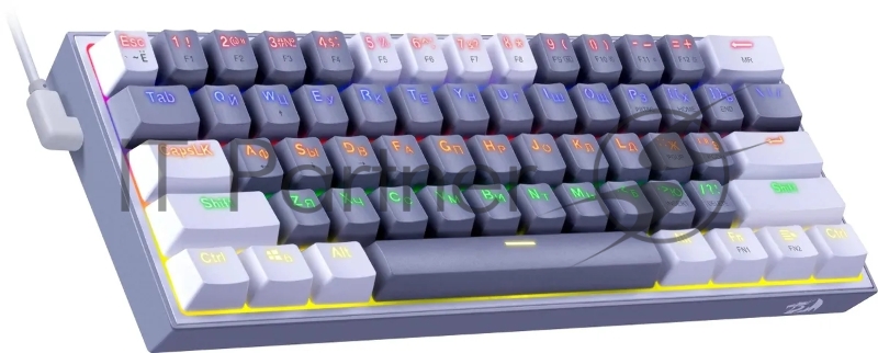 Клавиатура REDRAGON (72602) Fizz RU,Rainbow,melt-gold свитчи, механическая