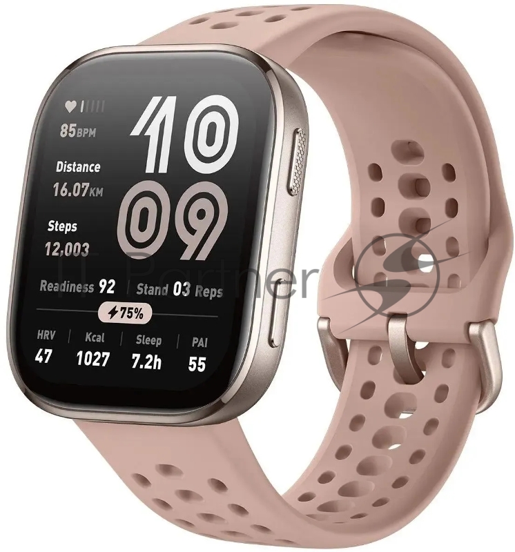 Смарт-часы Amazfit Bip 6 A2435 1.97 AMOLED корп.розовое золото рем.розовый разм.брасл.:130-195мм (6972596108771)