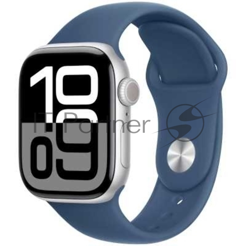 Смарт-часы Apple Watch Series 10 42mm Silver Aluminium Case with Denim Sport Band - S/M (MWWA3ZP/A)