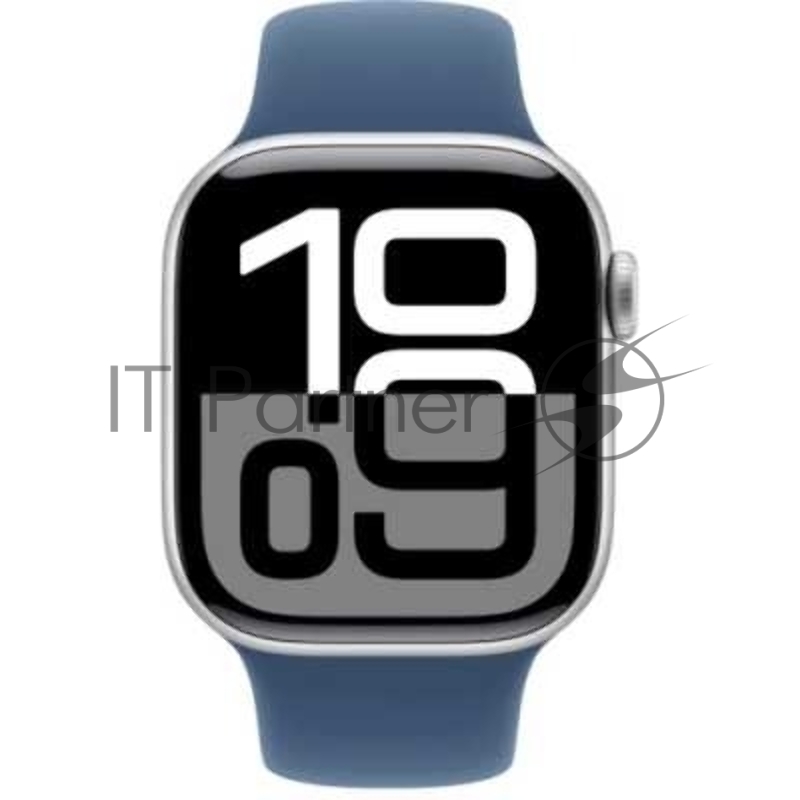 Смарт-часы Apple Watch Series 10 42mm Silver Aluminium Case with Denim Sport Band - S/M (MWWA3ZP/A)
