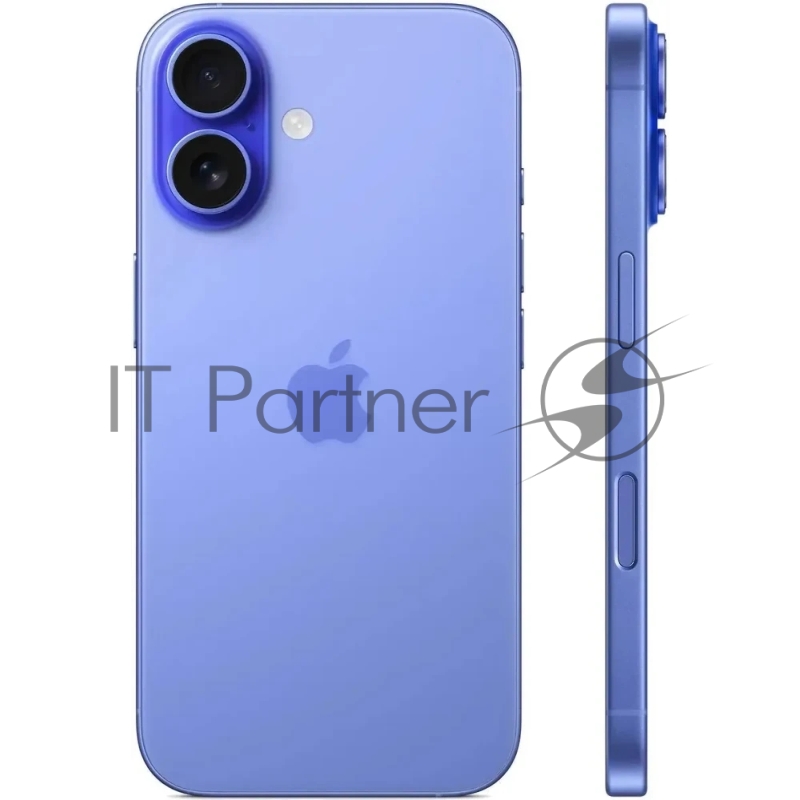 Смартфон Apple A3286 iPhone 16 128Gb ультрамарин моноблок 3G 4G 1Sim 6.1 1179x2556 iOS 18 48Mpix 802.11 a/b/g/n/ac/ax/be NFC GPS Protect