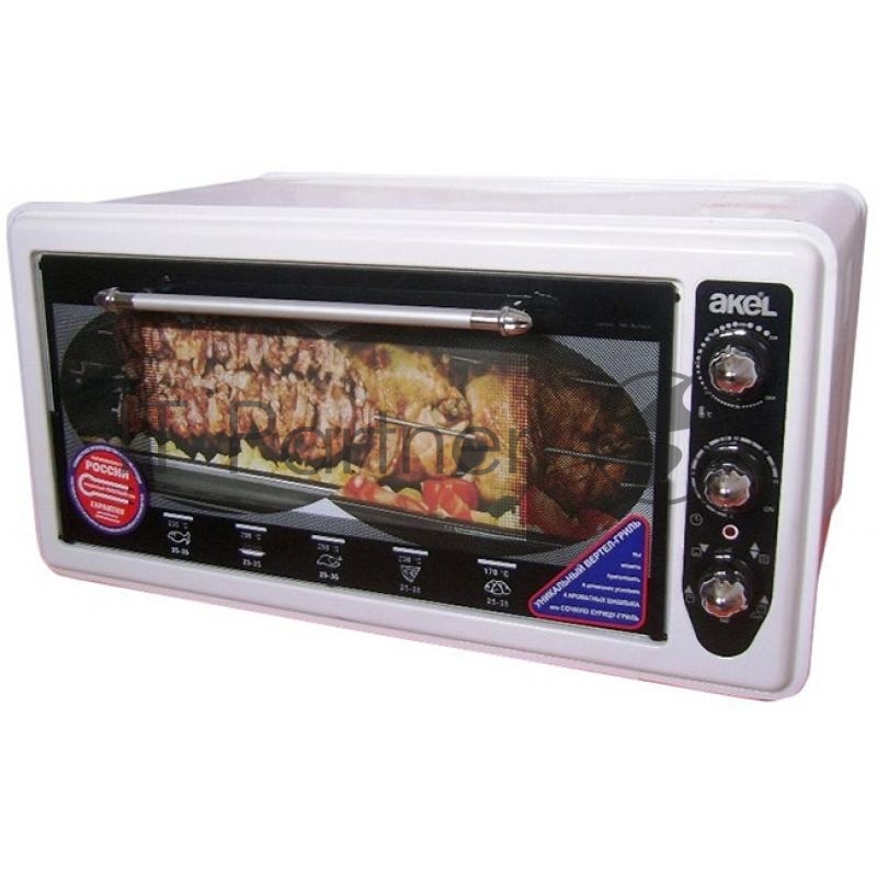 Жарочный шкаф AKEL AF-740 белый 36 л, терморег., таймер, гриль, ТЭН повышенной мощности