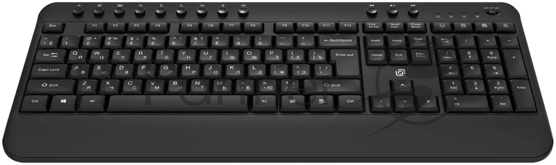 Клавиатура Оклик K257W черный USB беспроводная Multimedia (подставка для запястий) (2070286)