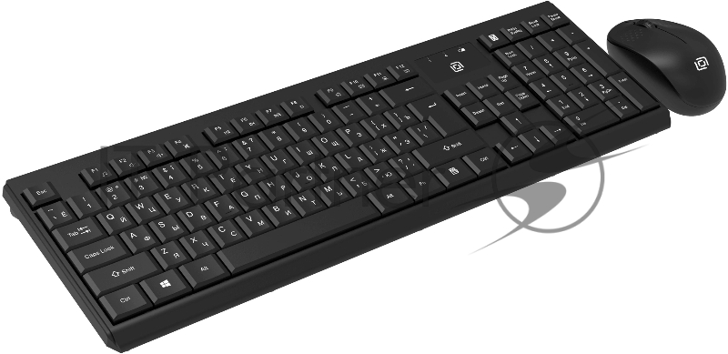 Клавиатура + мышь Оклик S269W клав:черный мышь:черный USB беспроводная slim Multimedia (2070303)