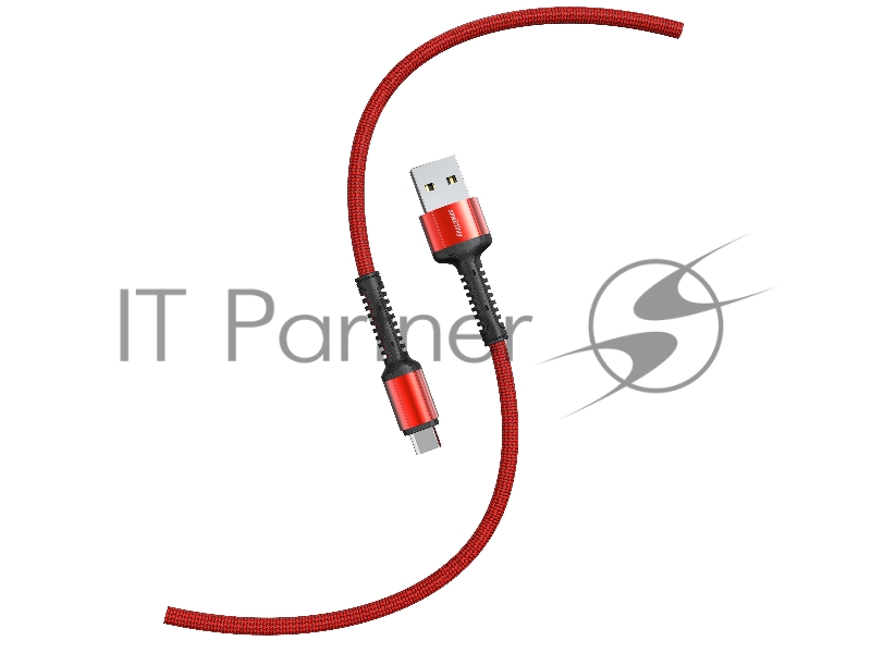 Кабель Smartbuy S26 MicroUSB красный, 3 А, QC, нейл.,1 м