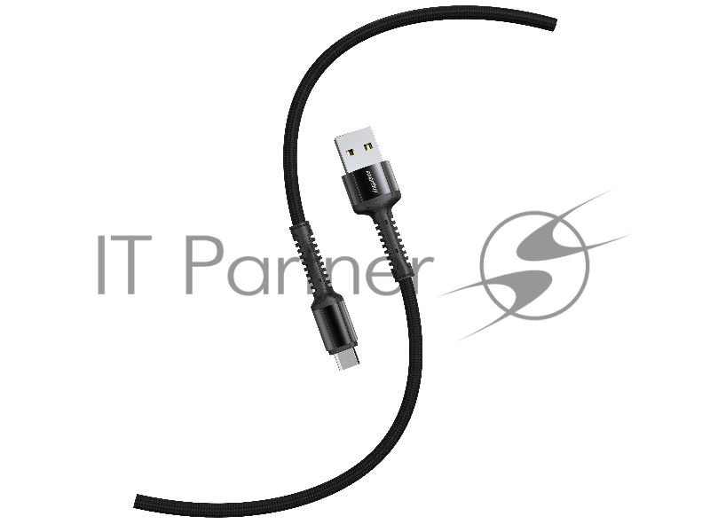 Кабель Smartbuy S26 Type C черный.,3 А,QC,нейл.,1м