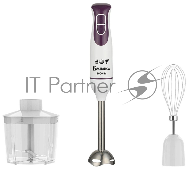 Блендер погружной ВАСИЛИСА ВА-313A белый с серым