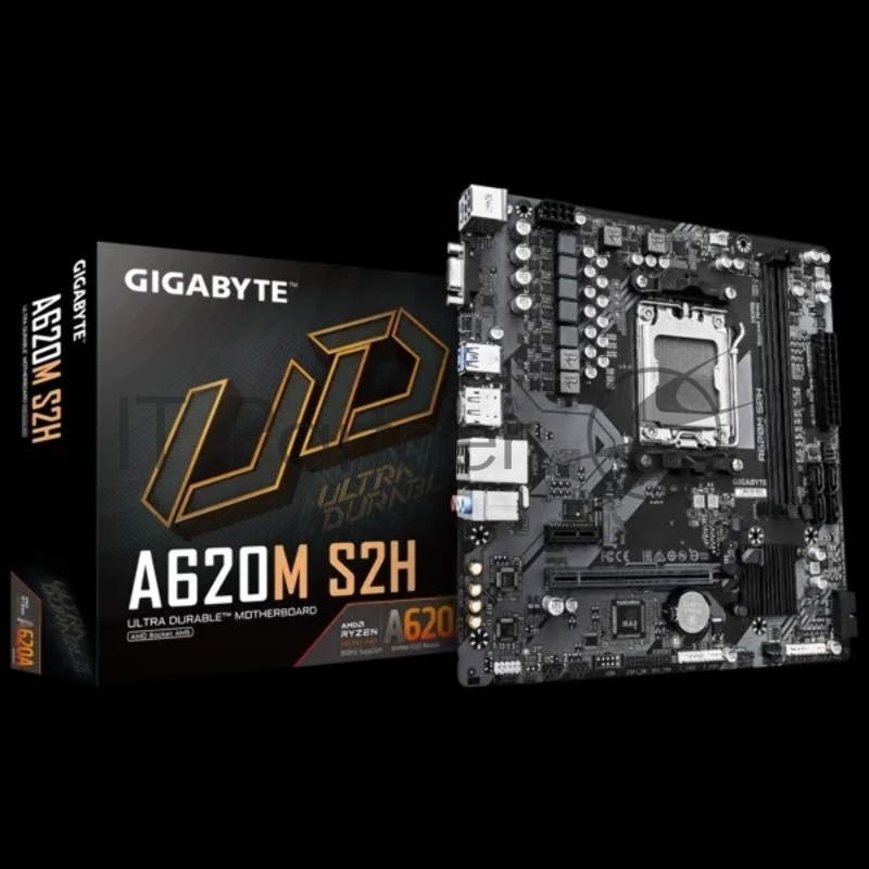 Материнская плата Gigabyte A620M S2H 2.0 AMD A620 SAM5 MATX