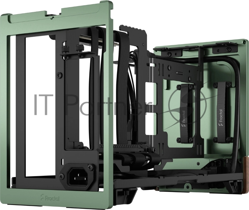 Корпус без блока питания Fractal Design Terra, Mini-Tower, no fans, 1xUSB-A 3.0 + 1xUSB 3.2 Type-C, SFX PSU Support, mITX Jade