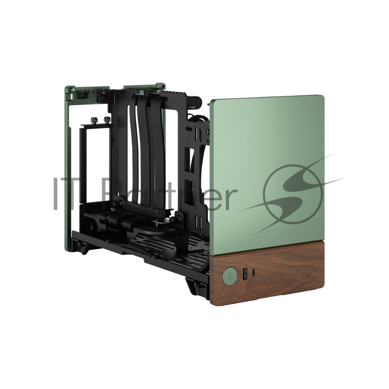 Корпус без блока питания Fractal Design Terra, Mini-Tower, no fans, 1xUSB-A 3.0 + 1xUSB 3.2 Type-C, SFX PSU Support, mITX Jade