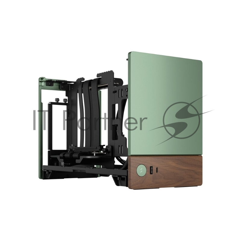 Корпус без блока питания Fractal Design Terra, Mini-Tower, no fans, 1xUSB-A 3.0 + 1xUSB 3.2 Type-C, SFX PSU Support, mITX Jade