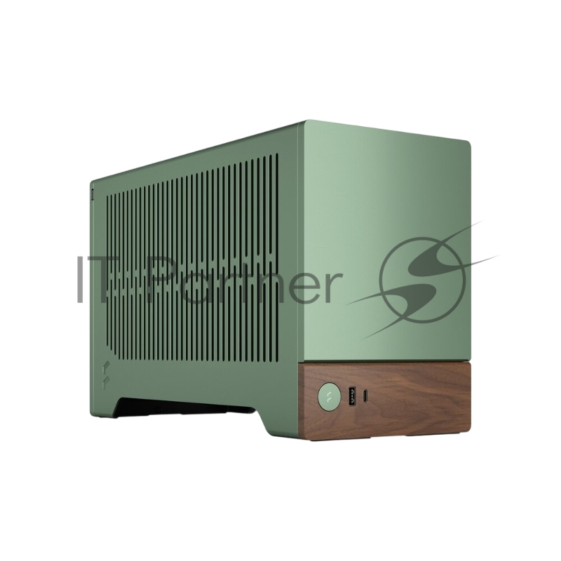Корпус без блока питания Fractal Design Terra, Mini-Tower, no fans, 1xUSB-A 3.0 + 1xUSB 3.2 Type-C, SFX PSU Support, mITX Jade