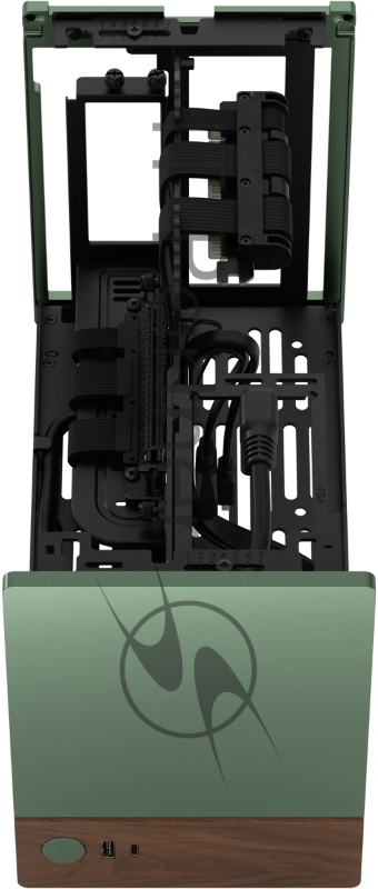 Корпус без блока питания Fractal Design Terra, Mini-Tower, no fans, 1xUSB-A 3.0 + 1xUSB 3.2 Type-C, SFX PSU Support, mITX Jade