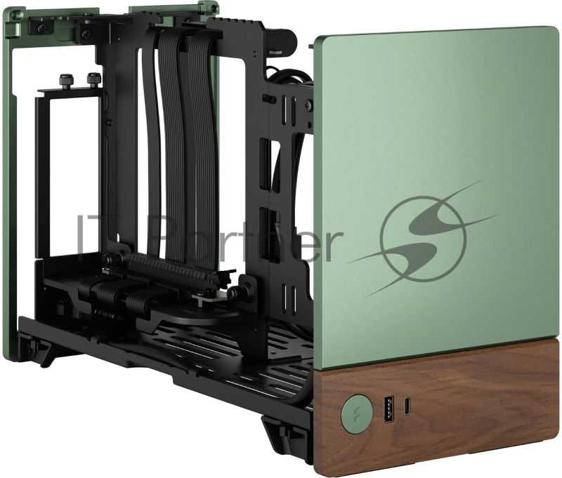 Корпус без блока питания Fractal Design Terra, Mini-Tower, no fans, 1xUSB-A 3.0 + 1xUSB 3.2 Type-C, SFX PSU Support, mITX Jade