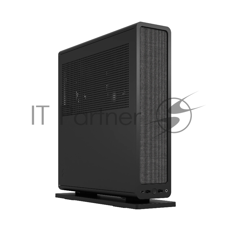Корпус без блока питания Fractal Design Ridge, 2x140mm, 2xUSB-A 3.2 + 1xUSB 3.2 Type-C, SFX PSU Support, mITX Black