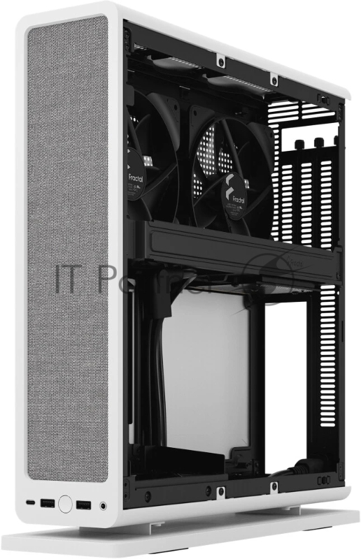 Корпус ПК без блока питания Fractal Design Ridge, 2x140mm, 2xUSB-A 3.2 + 1xUSB 3.2 Type-C, SFX PSU Support, mITX White