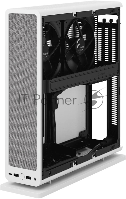 Корпус ПК без блока питания Fractal Design Ridge, 2x140mm, 2xUSB-A 3.2 + 1xUSB 3.2 Type-C, SFX PSU Support, mITX White