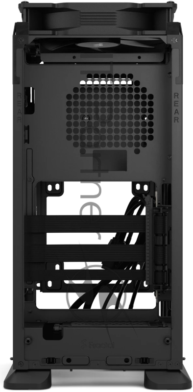 Корпус без блока питания Fractal Design Mood, Mini-Tower, 1x180mm, 2xUSB-A 3.0 + 1xUSB 3.2 Type-C, SFX PSU Support, mITX Black