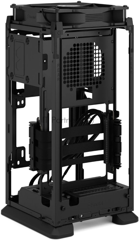 Корпус без блока питания Fractal Design Mood, Mini-Tower, 1x180mm, 2xUSB-A 3.0 + 1xUSB 3.2 Type-C, SFX PSU Support, mITX Black