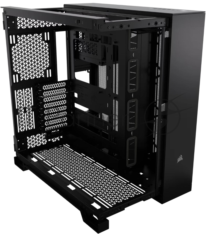 Корпус без блока питания Corsair 6500X, Midi-Tower, TG, no fan, 4xUSB-A 3.2, 1xUSB 3.2 Type-C, E-ATX, ATX, mATX, mITX Black