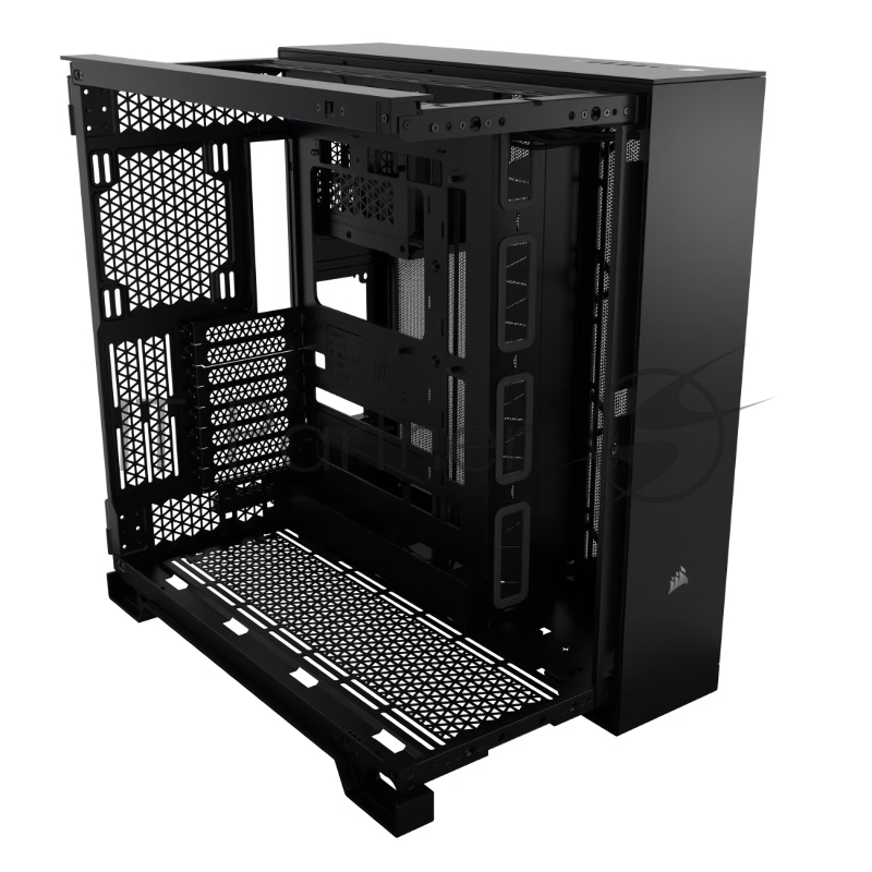 Корпус без блока питания Corsair 6500X, Midi-Tower, TG, no fan, 4xUSB-A 3.2, 1xUSB 3.2 Type-C, E-ATX, ATX, mATX, mITX Black