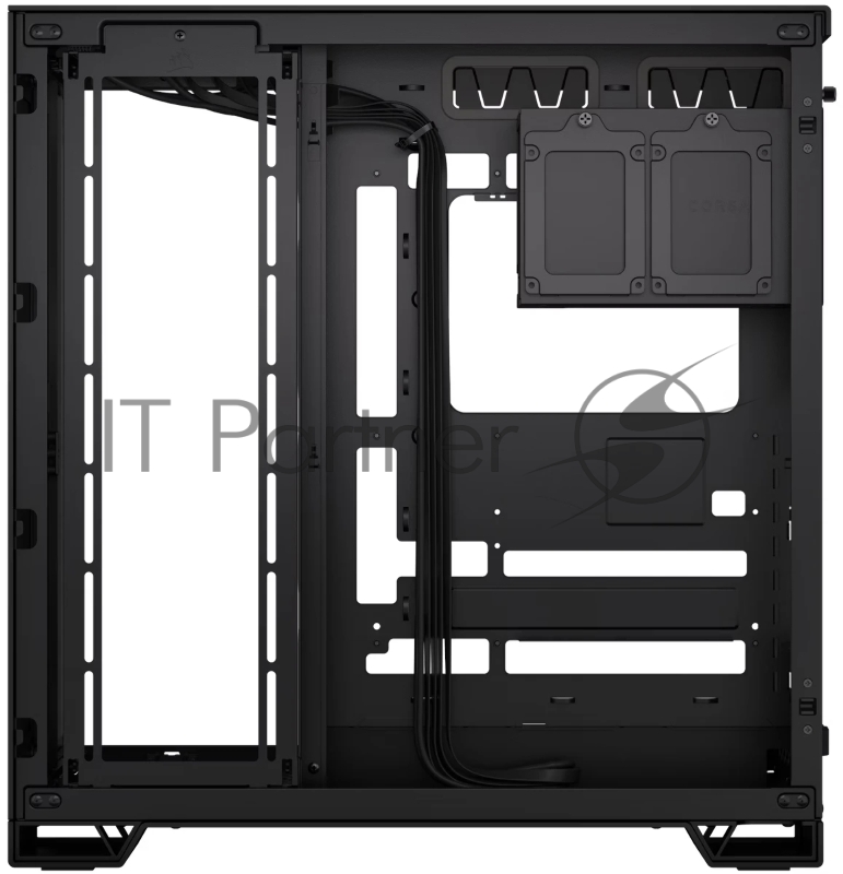 Корпус без блока питания Corsair 6500X, Midi-Tower, TG, no fan, 4xUSB-A 3.2, 1xUSB 3.2 Type-C, E-ATX, ATX, mATX, mITX Black