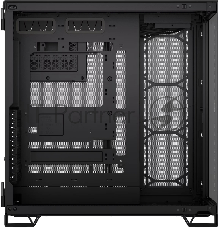 Корпус без блока питания Corsair 6500X, Midi-Tower, TG, no fan, 4xUSB-A 3.2, 1xUSB 3.2 Type-C, E-ATX, ATX, mATX, mITX Black