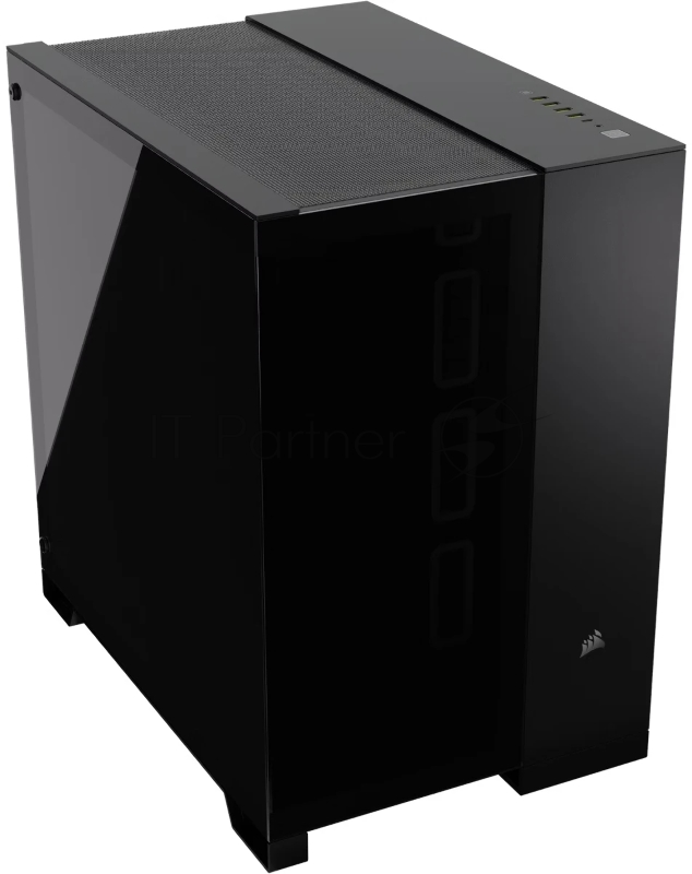 Корпус без блока питания Corsair 6500X, Midi-Tower, TG, no fan, 4xUSB-A 3.2, 1xUSB 3.2 Type-C, E-ATX, ATX, mATX, mITX Black