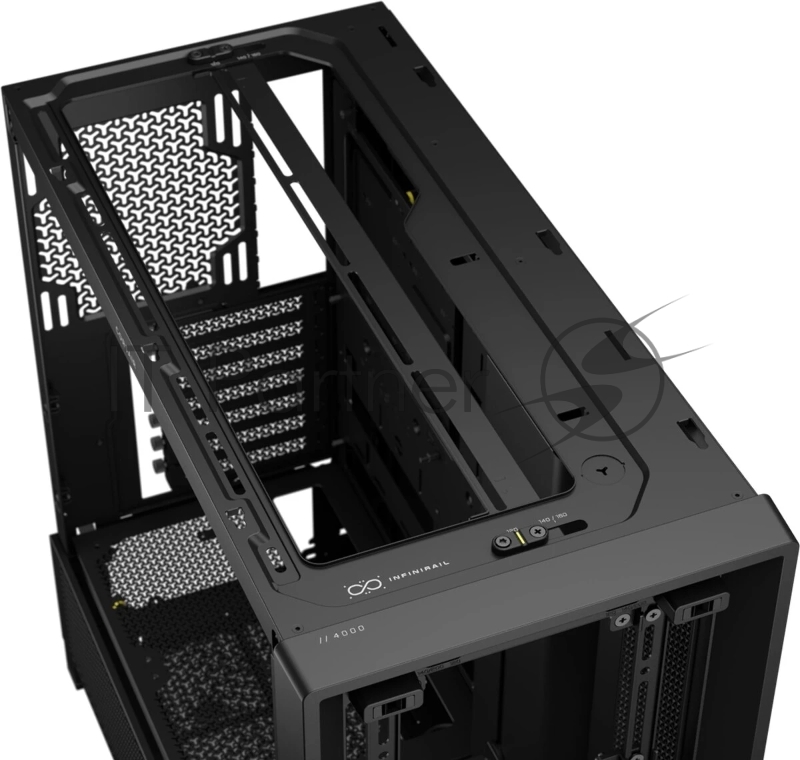 Корпус без блока питания Corsair Frame 4000D, Midi-Tower, TG, no fan, 2xUSB-A 3.2, 1xUSB 3.2 Type-C, E-ATX, ATX, mATX, mITX Black