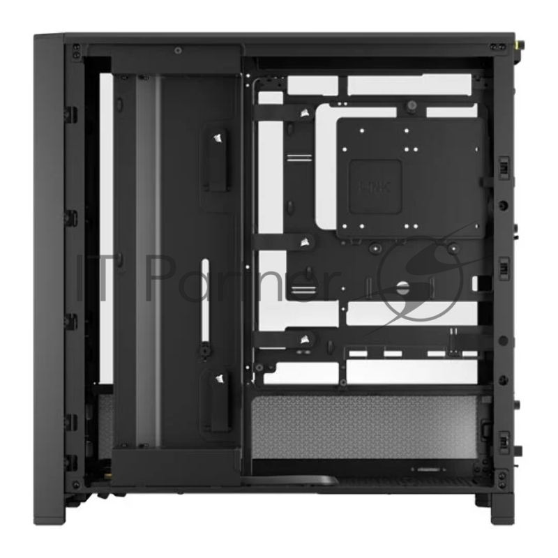Корпус без блока питания Corsair Frame 4000D, Midi-Tower, TG, no fan, 2xUSB-A 3.2, 1xUSB 3.2 Type-C, E-ATX, ATX, mATX, mITX Black