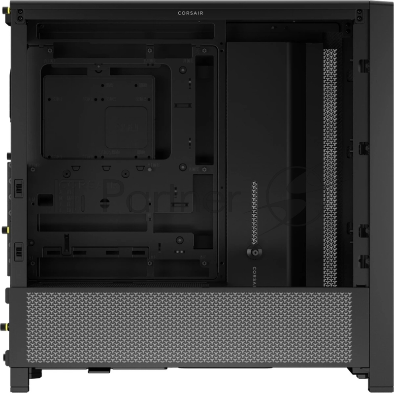 Корпус без блока питания Corsair Frame 4000D, Midi-Tower, TG, no fan, 2xUSB-A 3.2, 1xUSB 3.2 Type-C, E-ATX, ATX, mATX, mITX Black