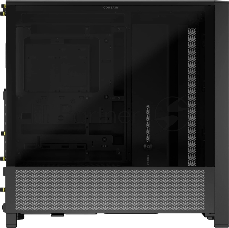 Корпус без блока питания Corsair Frame 4000D, Midi-Tower, TG, no fan, 2xUSB-A 3.2, 1xUSB 3.2 Type-C, E-ATX, ATX, mATX, mITX Black