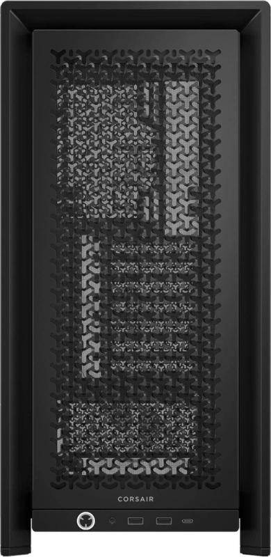 Корпус без блока питания Corsair Frame 4000D, Midi-Tower, TG, no fan, 2xUSB-A 3.2, 1xUSB 3.2 Type-C, E-ATX, ATX, mATX, mITX Black