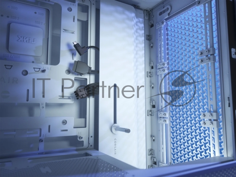 Корпус без блока питания Corsair Frame 4000D, Midi-Tower, TG, no fan, 2xUSB-A 3.2, 1xUSB 3.2 Type-C, E-ATX, ATX, mATX, mITX White