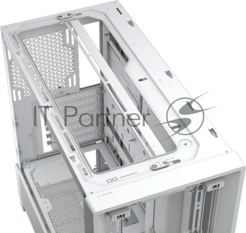 Корпус без блока питания Corsair Frame 4000D, Midi-Tower, TG, no fan, 2xUSB-A 3.2, 1xUSB 3.2 Type-C, E-ATX, ATX, mATX, mITX White