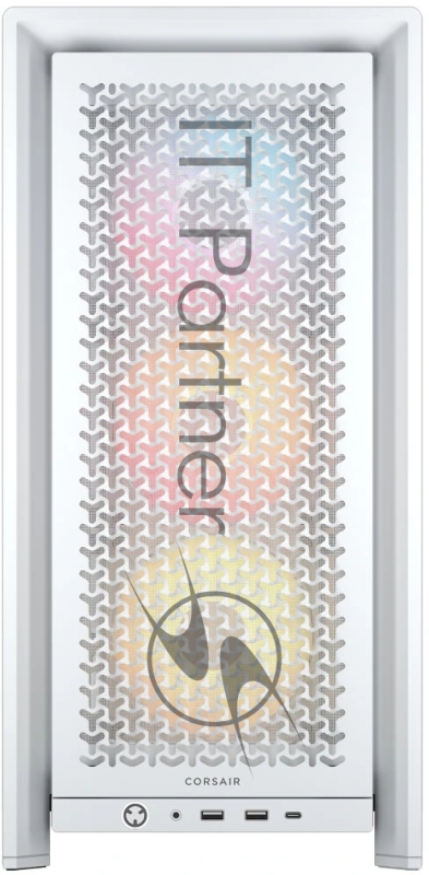 Корпус без блока питания Corsair Frame 4000D RS ARGB, Midi-Tower, TG, 3x120mm ARGB, 2xUSB-A 3.2, 1xUSB 3.2 Type-C, E-ATX, ATX, mATX, mITX White